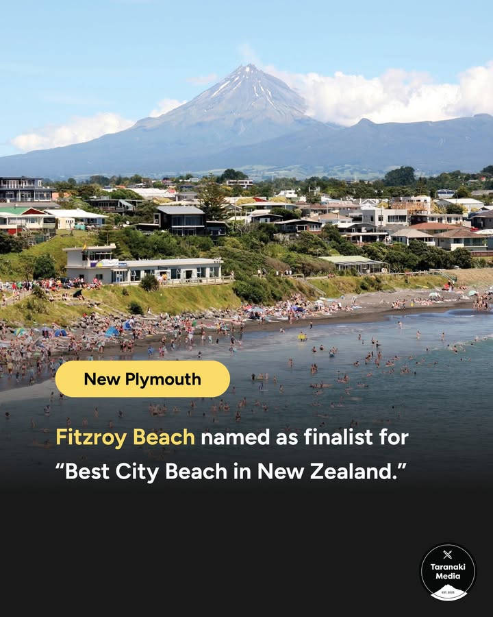 Fitzroy Beach has been named a finalist for Best City Beach in the NZ Herald awards, putting the black-sand coastline…