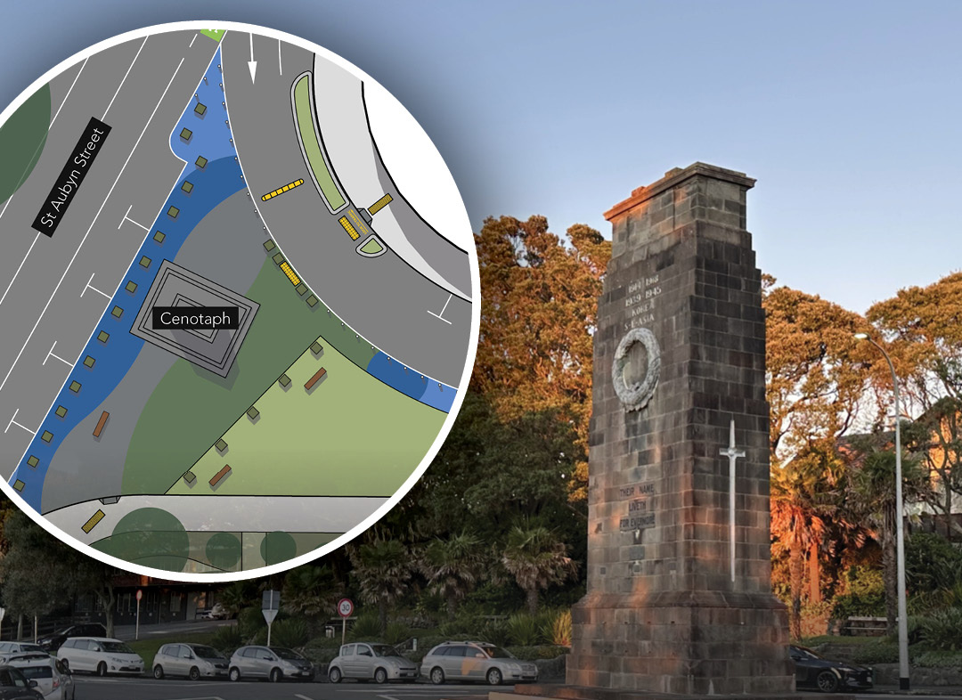 New Plymouth Cenotaph Area to Undergo One-Way Roading and Pedestrian Safety Trial