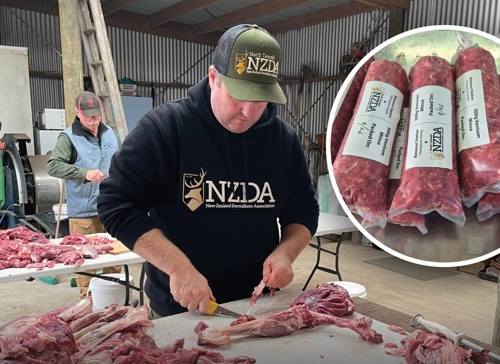 North Taranaki Deerstalkers donate 100kg of wild venison to local families in need