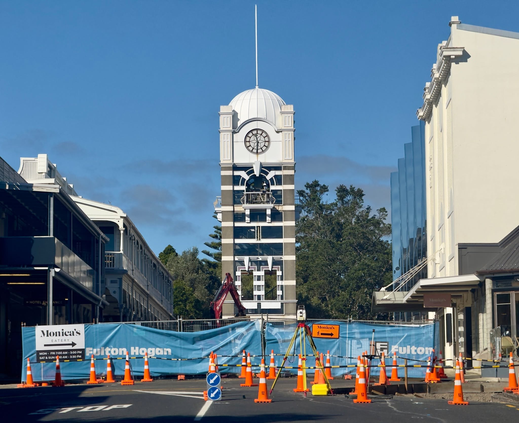 Photos: West End Crossing work progresses in New Plymouth CBD