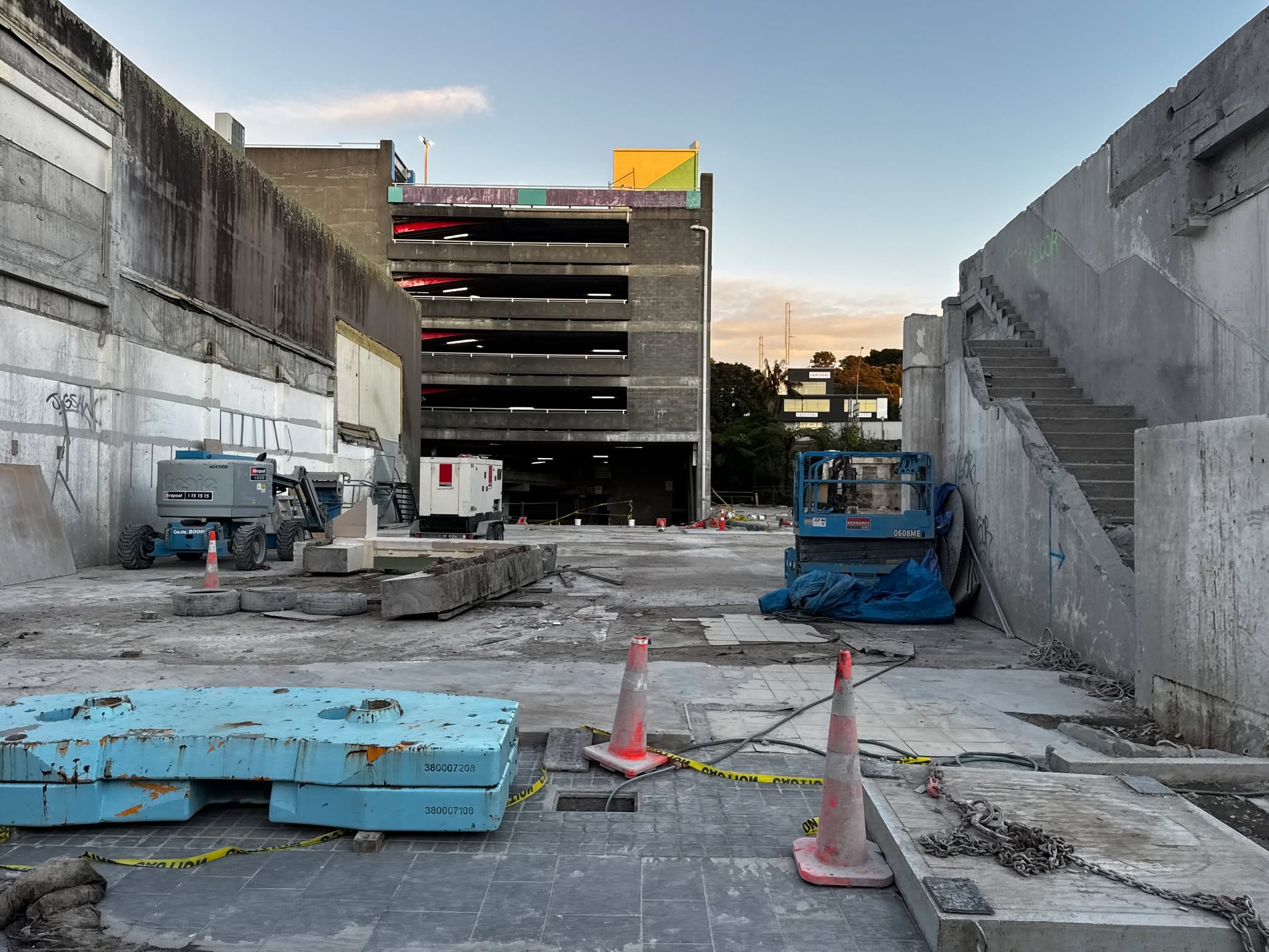 Huatoki Stream daylighting underway at Metro Plaza site