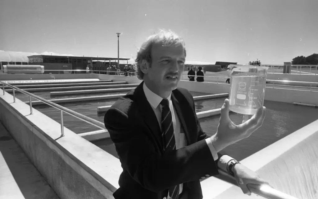 The New Plymouth Wastewater Treatment Plant, opened 1984, is part of former mayor David Lean's legacy